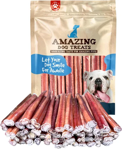 Miniatura 9 de Amazing Dog Treats - Palitos de matón de tamaño mediano de 6 pulgadas (10 unidades) - Palitos de matón a granel para perros - No ocultar huesos