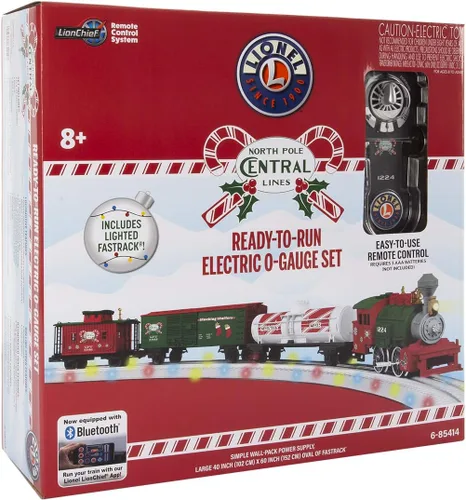 Miniatura 15 de Lionel Junction North Pole Central Electric O Gauge Bluetooth - Juego de tren con control remoto e iluminado FasTrack
