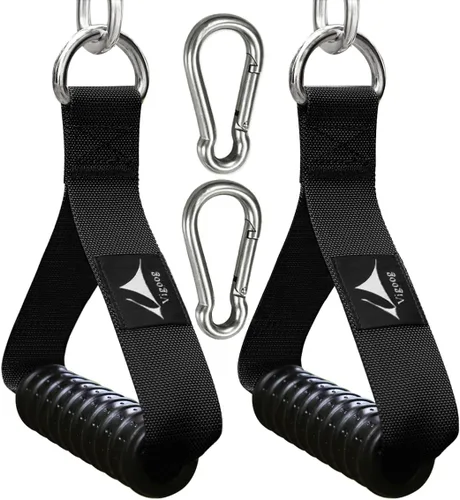 Miniatura 9 de Heavy Duty Gym Exercise Handles Attachment for Cable Machine,Resistance Band,Pulley System Home Fitness Workout Equipment, with Elastic Rubber Grip