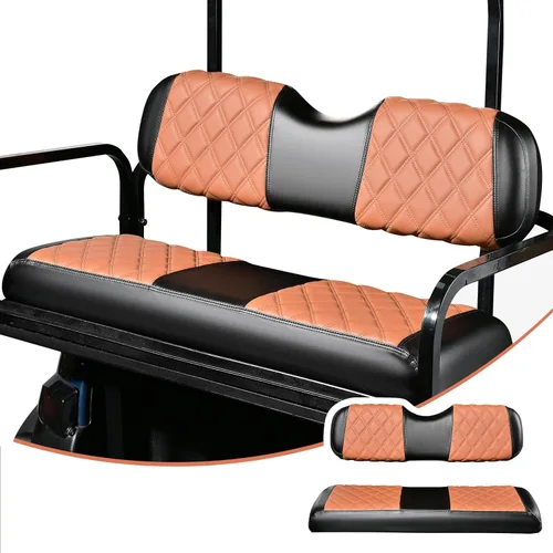 Miniatura 13 de Fundas para Asiento de Carrito de Golf NOKINS Compatibles con Club Car Precedent/DS/EZGO RXV/TXT/Yamaha Drive, Almohada Trasera Estándar del Mercado