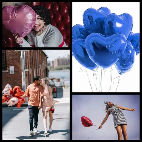 Miniatura 6 de Globos rosados en forma de corazón de 10 pulgadas para cumpleaños, boda, compromiso, día de San Valentín, decoración de fiesta, suministros