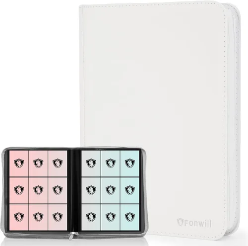 Miniatura 13 de Carpeta de tarjetas coleccionables de 9 bolsillos, libro de tarjetas premium para 360 tarjetas, álbum de tarjetas resistente para tarjetas