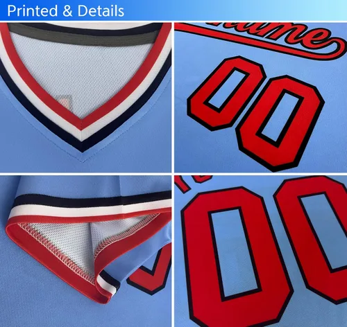 Miniatura 4 de KXK - Camiseta de béisbol personalizada con nombre y número cosidos, estilo Hip Hop, con cuello en V, atlética, para hombres, mujeres y jóvenes