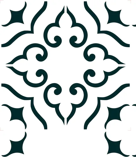 STENCILIT® Plantilla de azulejos de Málaga para suelos, paquete de 2 para una plantilla de azulejos de 12 x 12 pulgadas, plantillas de hormigón para
