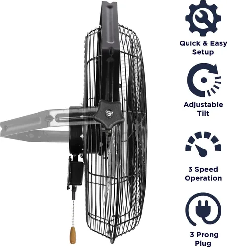 Miniatura 3 de Ventilador de 18 pulgadas con soporte de pared MaxxAir HVWM18
