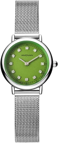 Miniatura 10 de Reloj dorado para mujer con pequeña banda de malla de acero inoxidable, minimalista de dos manecillas, esfera romana de caja redonda, herramienta