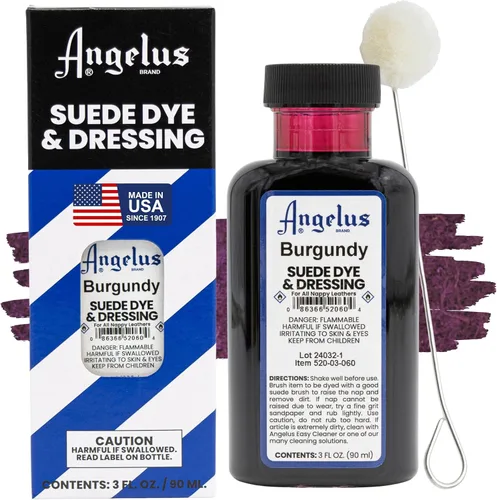 Miniatura 7 de Angelus Tinte para Gamuza - Beige - 3 oz Tinte Líquido Premium para Gamuza, Nubuck y Cuero Napa