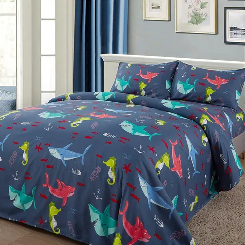 Miniatura 27 de LinenTopia Juego de ropa de cama Queen de 8 piezas para niñas, cama en una bolsa, juego de edredón para niños con sábanas de cama, funda