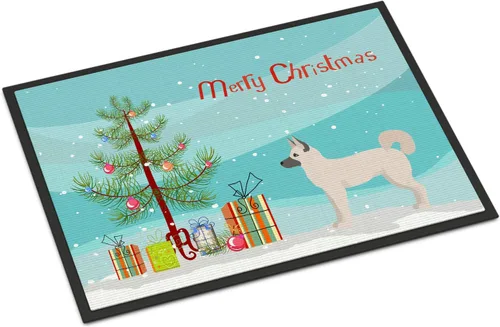 Miniatura 219 de Caroline's Treasures CK3799MAT Akita Shepherd - Tapete de árbol de Navidad de 18 x 27 pulgadas, tapete para puerta delantera, interior y exterior