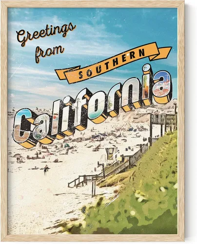 Miniatura 30 de HAUS AND HUES Arte de surf y cuadros de playa, póster de palmeras de California, arte de pared de palmeras de California, arte de pared de surf