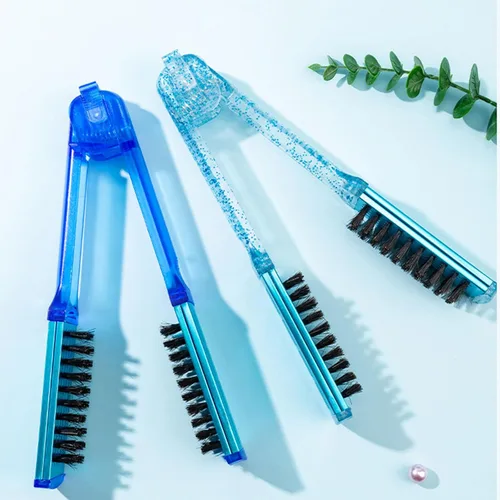 Miniatura 7 de Peine alisador de pelo en forma de V para mujeres y hombres, cepillos para el hogar, peluquero estilista, herramienta de peinado de doble cara
