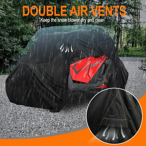 Miniatura 5 de Funda UTV de 4 plazas resistente con cremallera 420D impermeable para Kawasaki Teryx 4 Krx 4 Mule, Polaris RZR 1000 Ranger Crew 570 General 4