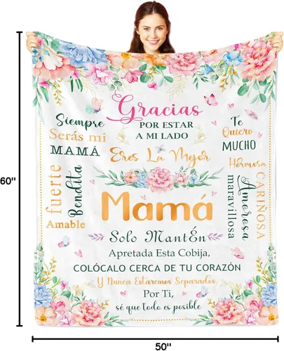 Miniatura 9 de Nicetous Regalo para mamá, Feliz Cumpleaños Mama, Mejor Mama Del Mundo, Regalos para Mamá en su Cumpleaños, Regalos para Madre, Manta