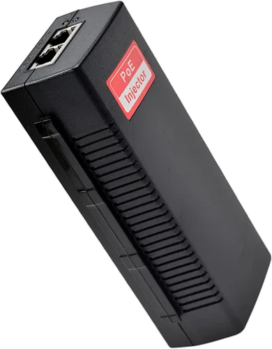 Revotech Adaptador de inyector PoE de 30 W Gigabit, IEEE 802.3 at/af 48V DC pasivo POE+ RJ-45 10/100/1000 Mbps, hasta 328.1 ft (328 pies), Plug and