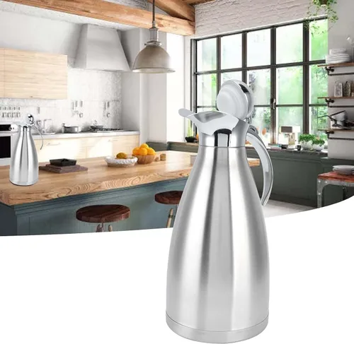Miniatura 2 de Jarra térmica de café térmica, olla térmica aislada de acero inoxidable, frasco al vacío de doble pared, termo de café para café, agua caliente, té