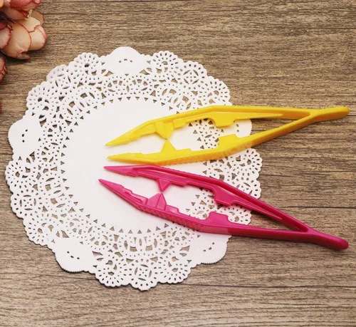 Miniatura 2 de Tupalizy Pinzas de plástico de 5 colores surtidos para proyectos de cuentas, pinzas para manualidades hechas a mano, fabricación de joyas, adultos