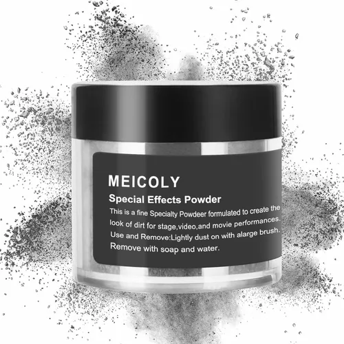 Miniatura 8 de MEICOLY Pintura facial dorada metálica, polvo de 0.7 onzas con líquido de mezcla de maquillaje de 2.1 onzas, pintura corporal de alto pigmento