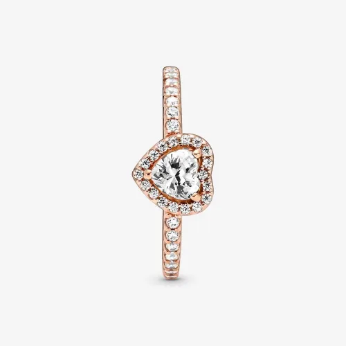 Miniatura 4 de PANDORA Anillo de corazón elevado brillante