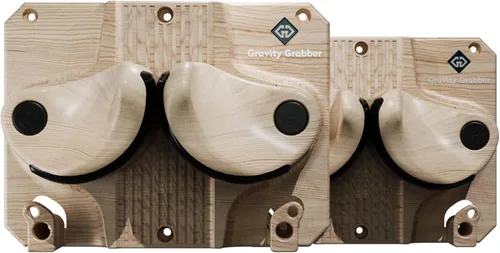 Gravity Grabber - El estante de pared definitivo para esquís y tablas de snowboard | Almacenamiento seguro y antideslizante | Se adapta a cualquier