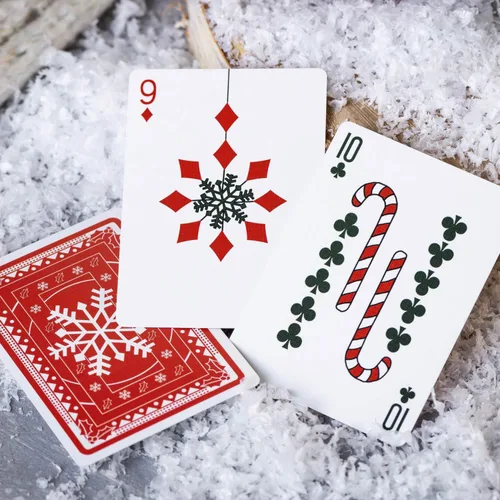 Miniatura 8 de Naipes de Navidad, bonitos diseños para diversión familiar con libro electrónico de juegos de cartas gratis. Gran regalo de relleno de calcetines