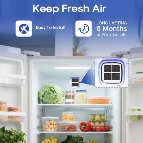 Miniatura 6 de ICEPURE AF004 Reemplazo de filtro de aire para refrigerador para LG LT120F, Kenmore Elite 469918, ADQ73214402, ADQ73214404, paquete de 6