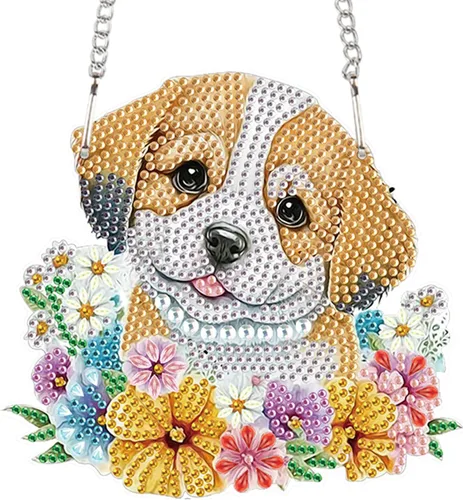 Miniatura 29 de AiYuanzsh Animal Parrot DIY Kits de Pintura de Arte de Diamante de Acrílico Colgante Pendientes de Arte de Diamante de Rinstone Especialmente Búho