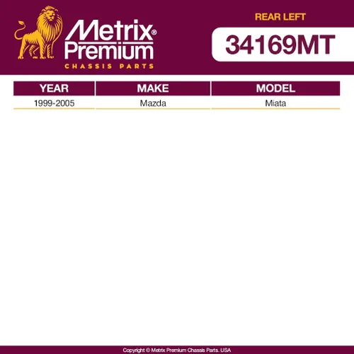 Miniatura 3 de Metrix Premium Barra estabilizadora delantera izquierda Link K80158 para Ford Probe 1993-1997, Mazda CX-7 2007-2012, Mazda MX-5 Miata 2006-2014