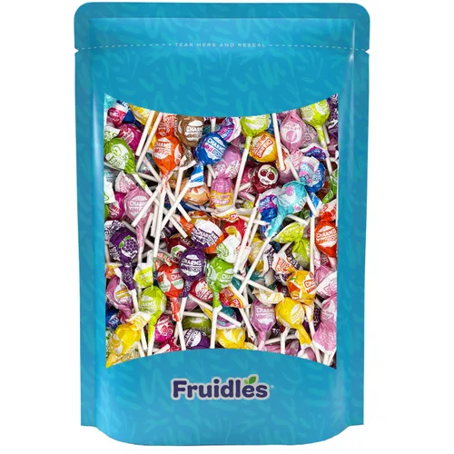 Miniatura 3 de Fruidles MiniPops - Chupones de caramelo duro de 1 libra, aproximadamente 70 unidades, 16 sabores surtidos, envueltos individualmente