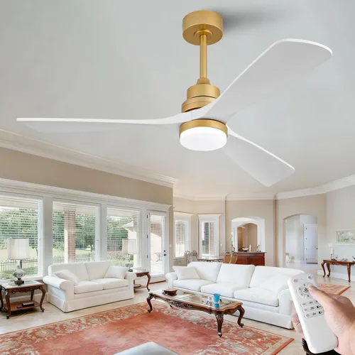 Miniatura 19 de Ventiladores de techo negros de 42 pulgadas con luces y control remoto, luz LED regulable, motor de CC silencioso reversible, función de memoria