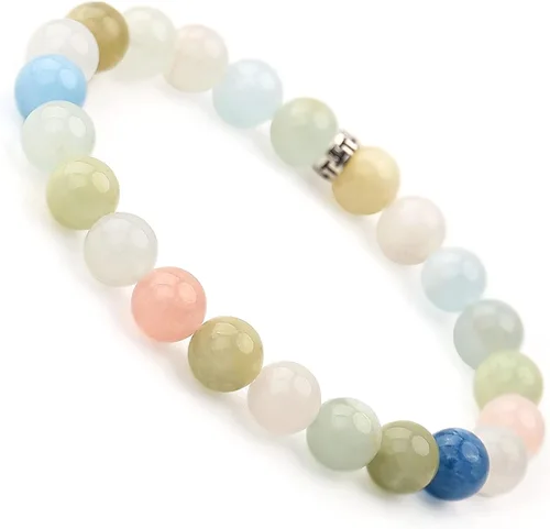 BONNY BOXX Pulsera de piedras semipreciosas de 0.150.230.315 pulgadas (460.315 in) para hombres y mujeres, joyería de