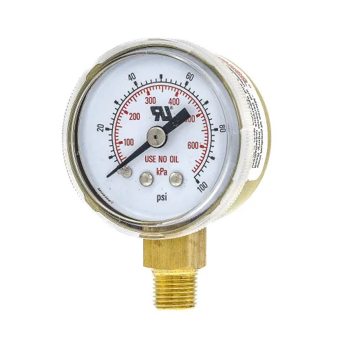 Miniatura 8 de PIC Gauges 501D-UNO-158C-C 0-30 PSI, UL reconocido, No usar medidor de presión de aceite, 1 1/2 dial, 1/8 macho NPT, Montaje inferior, Escala doble