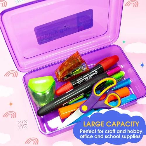 Miniatura 4 de BAZIC PRODUCTS Basix - Caja multiusos para escritorio, oficina, escuela, caja de 24 unidades Claro