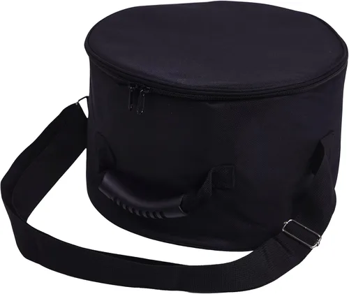 Miniatura 2 de Estuche de transporte para cuenco cantante, bolsa acolchada negra de 12 pulgadas, soporte para cuenco de sonido, bolsa de cuenco de cristal