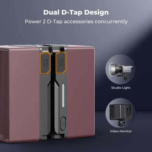 Miniatura 5 de K&F CONCEPT Batería V Mount, Batería V-Mount de 99Wh 6700mAh con carga rápida USB-C PD de 100W, con Dual D-TAP/A/USB-C/DC/Pantalla TFT/Luz