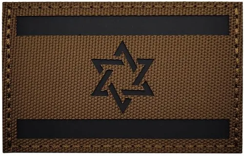 Miniatura 11 de Parche reflectante de bandera de Israel táctico israelí IL militar IR moral, parches de bucle para coser insignias, apliques de hombro para ropa