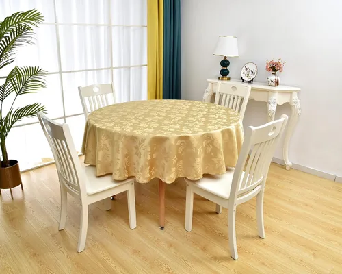 Miniatura 29 de Romanstile Mantel rectangular de jacquard de primavera, impermeable, diseño floral de damasco, manteles decorativos de tela pesada para cenas