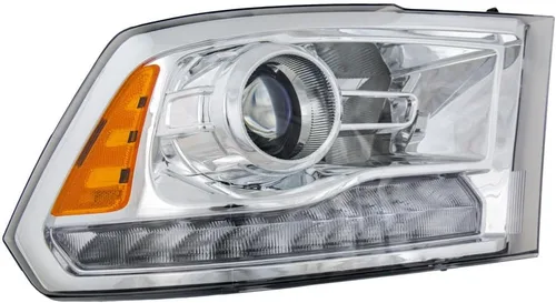 Miniatura 6 de Conjunto de faros delanteros para Dodge Ram 1500/2500/3500 2013 2014 2015 lado del conductor Halógeno Tipo de proyección Lente transparente