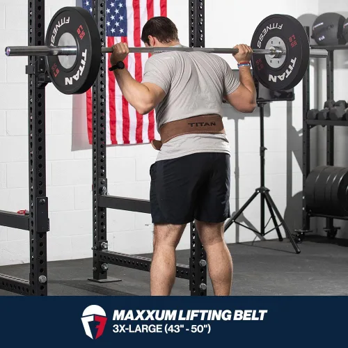 Miniatura 3 de Titan Fitness Maxxum Cinturones de elevación