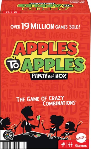 Mattel Games Caja de fiesta de manzanas a manzanas [el embalaje puede variar]