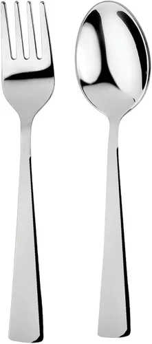Ahimsa Juego de utensilios de acero inoxidable para niños, diseño pediatra, cubiertos premium para niños, no tóxicos, aptos para lavavajillas,