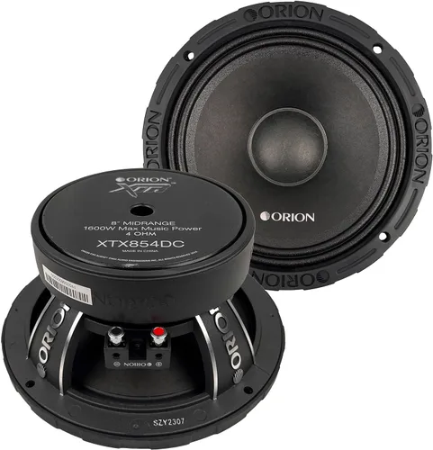Miniatura 8 de ORION XTR XTX858DC - Altavoces con tapa antipolvo de alta eficiencia de 8 pulgadas de rango medio, 1600 W de potencia máxima, 400 W RMS, 8 ohmios