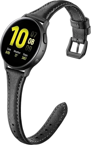 GEAK Bandas de Cuero Delgadas Compatibles con Samsung Galaxy Watch 7 40mm 44mm/Watch 5 Pro 45mm/Galaxy Watch 6/Watch 5 4 44mm 40mm/Galaxy Watch 4