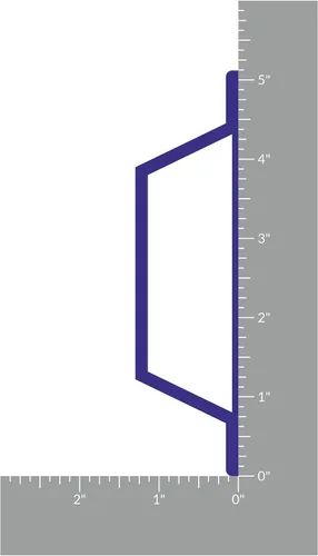 Miniatura 5 de Manija de puerta de aluminio multiusos, color azul marino, para interiores o exteriores, diseño delgado