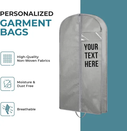 Miniatura 9 de Personalized Passion Bolsas de ropa para hombres y mujeres, tamaño perfecto de 60 pulgadas, funda de traje para viajes y almacenamiento, bolsa