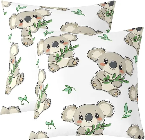 Miniatura 24 de Feelyou Juego de 2 fundas de almohada de leopardo de 16 x 16 pulgadas, fundas decorativas con estampado de guepardo, decoración del hogar, funda