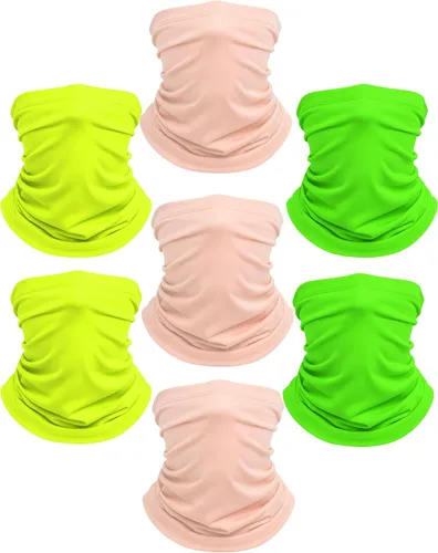 Miniatura 20 de Xeoxarel Neck Gaiter, 7 Pack Cooling UV Protection, Bandana Face Mask Scarf for Men and Women