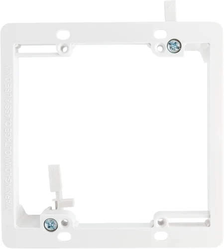 Miniatura 7 de Caja de soporte de montaje de bajo voltaje de 1 cuadrilla, placa de pared multiusos para paneles de yeso (1 paquete, blanco)