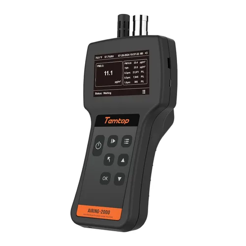 Miniatura 10 de Temtop Monitor de calidad del aire PM2.5 PM10 Contador de partículas, formaldehído, temperatura, humedad, TVOC AQI Tester para detección
