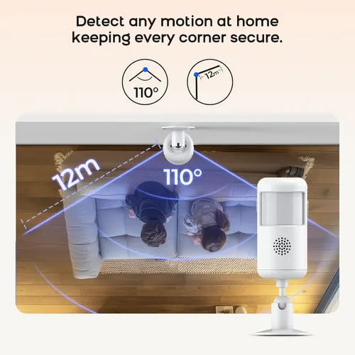 Miniatura 5 de PGST Sistema de alarma para el hogar, sistema de alarma para seguridad en el hogar, control remoto inalámbrico WiFi, aplicación de alerta, sensor