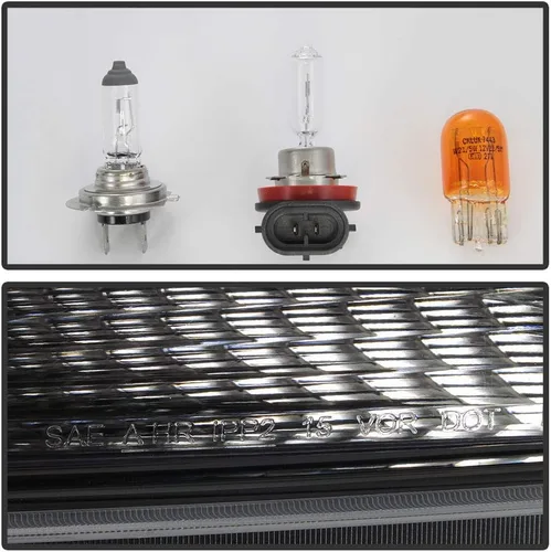 Miniatura 6 de ACANII - Para Chevy Colorado Pickup Truck 2015-2022 LED Tubo Negro Proyector Faros Delanteros, Conductor y Pasajero